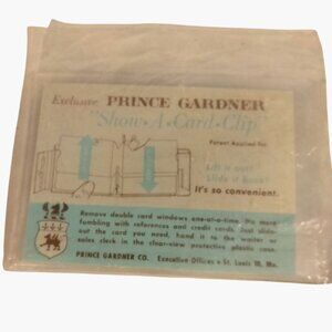 Prince Gardner Show A Card Clip Exclusive Wallet Insert Clear Protective Case